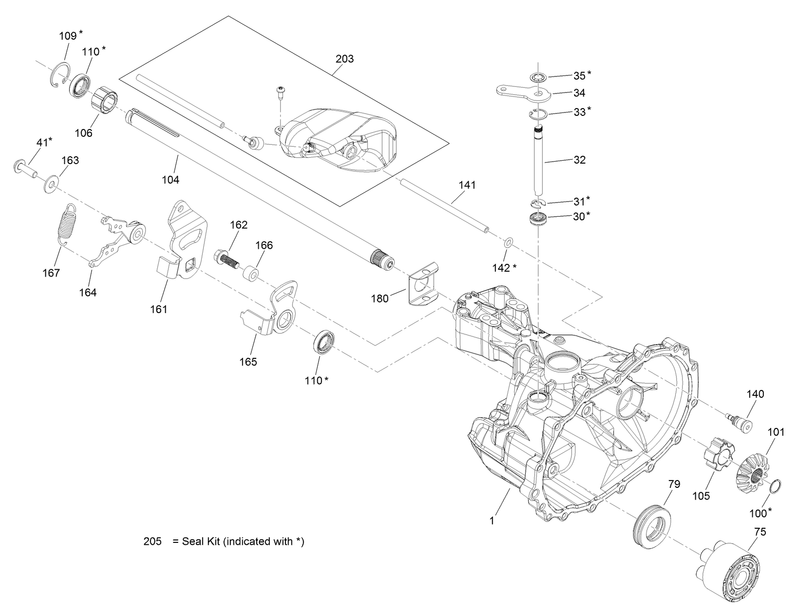 Main Housing Transmission Assembly No 121 0999