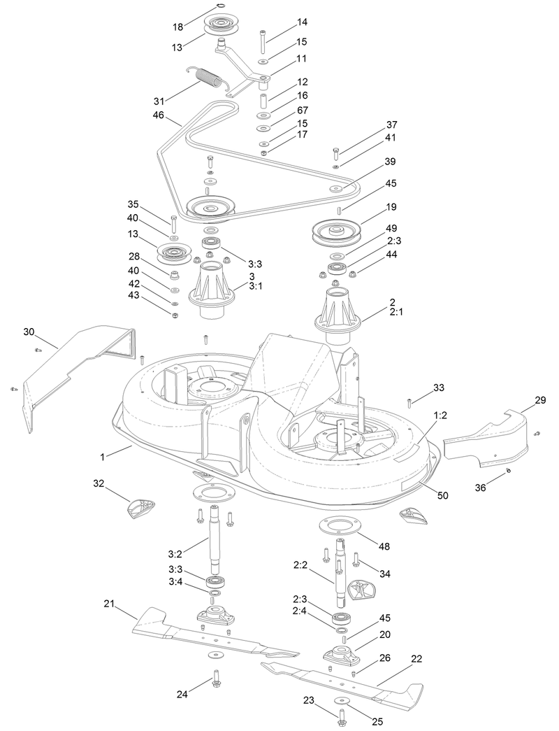 92cm Deck Assembly