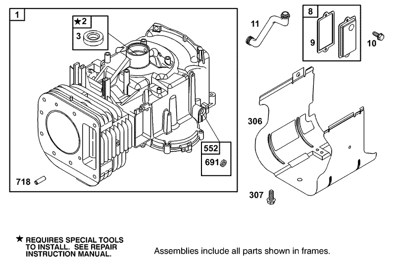 Engine Briggs and Stratton Model 311777 0151 E1