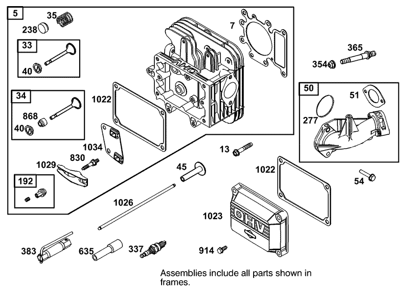Engine Briggs and Stratton Model 311777 0151 E1