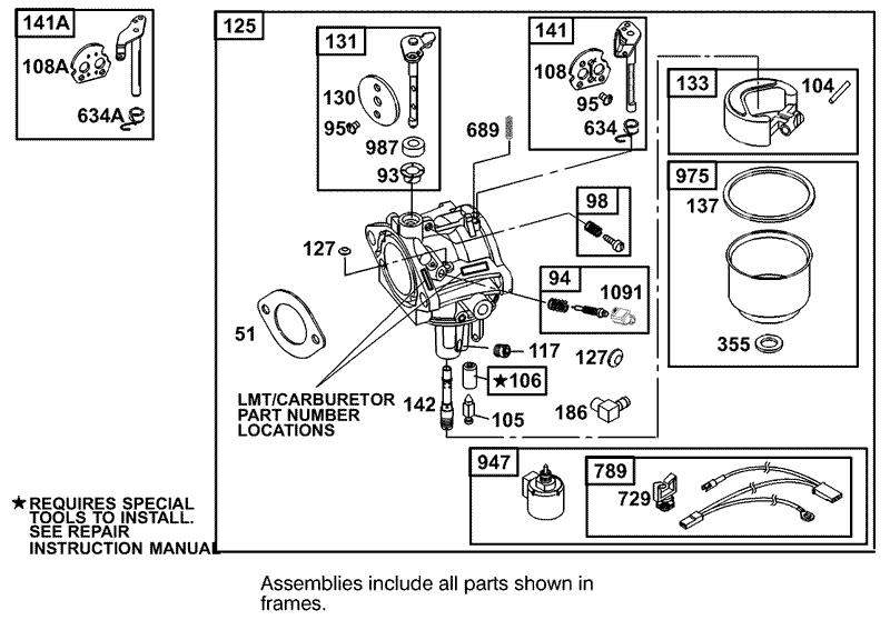 Engine Briggs and Stratton Model 311777 0151 E1