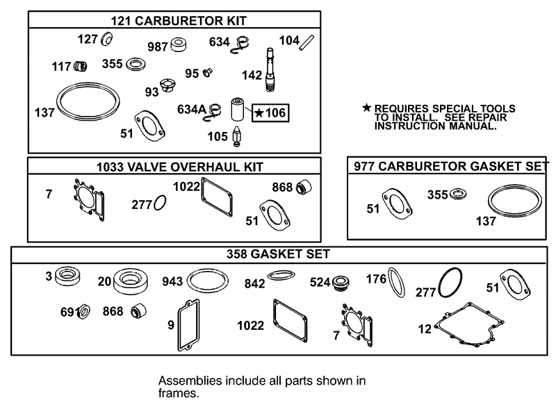 Engine Briggs and Stratton Model 311777 0151 E1