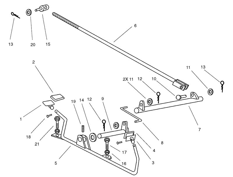 Operation Travel Pedals Assembly
