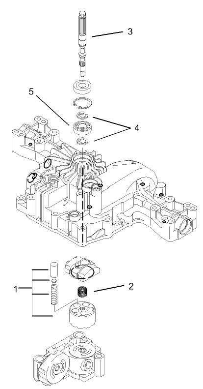 Pump Shaft Assembly Transmission Assembly No 104 2889
