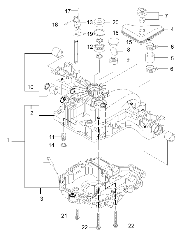 Transaxle Case Assembly Transmission Assembly No 104 2889