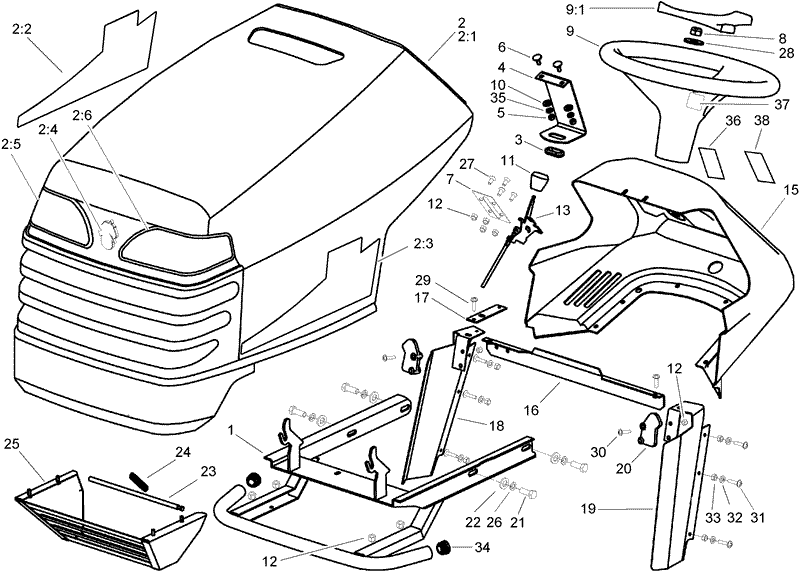 Body and Hood Assembly