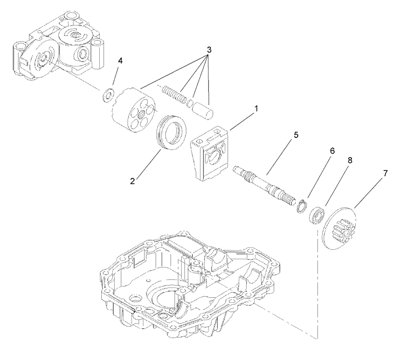 Motor Shaft Assembly Transmission Assembly No 114 3155