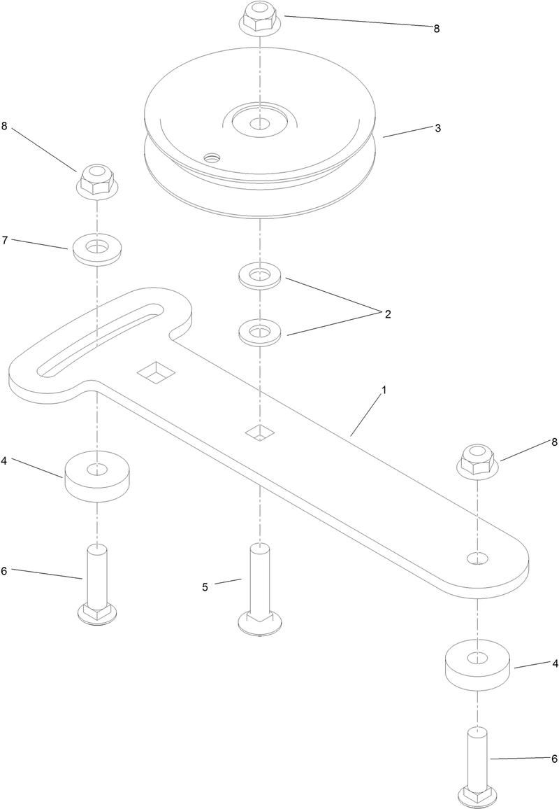 Idler Adjust Assembly No 117 0446