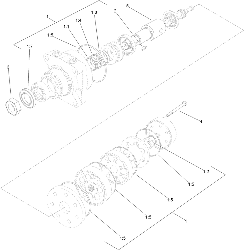 Hydraulic Motor Assembly No 114 0549
