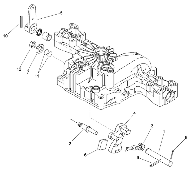 Control Shaft Assembly Transmission Assembly No 104 2889