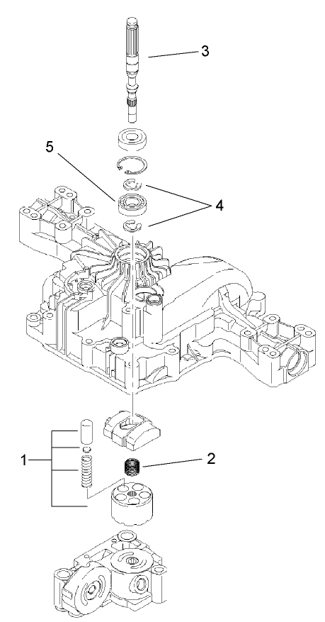 Pump Shaft Assembly Transmission Assembly No 104 2889