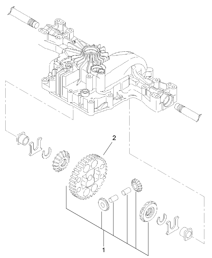 Differential Gear Assembly Transmission Assembly No 114 3155
