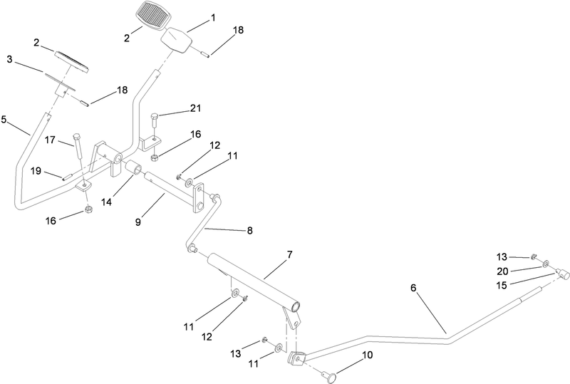 Operation Travel Pedal Assembly
