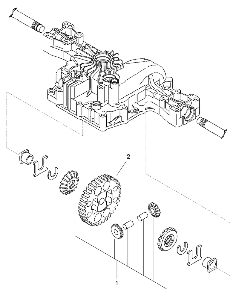Differential Gear Assembly Transmission Assembly No 114 3155