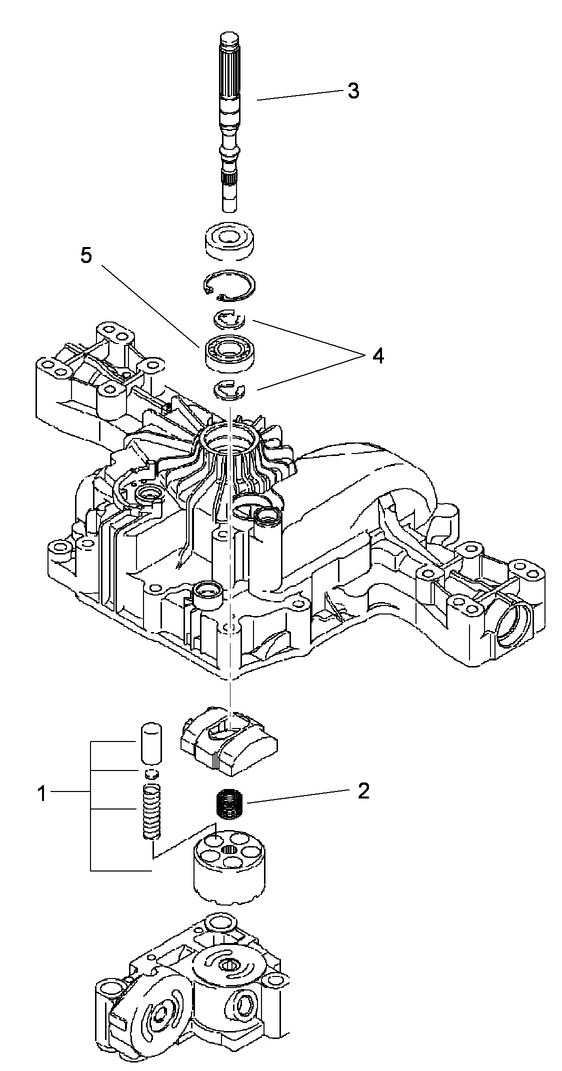 Pump Shaft Assembly Transmission Assembly No 114 3155