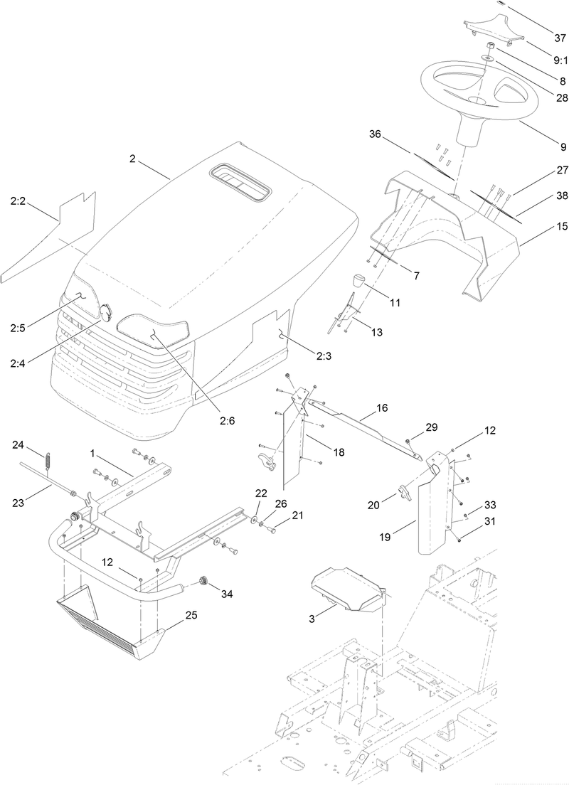 Body and Hood Assembly