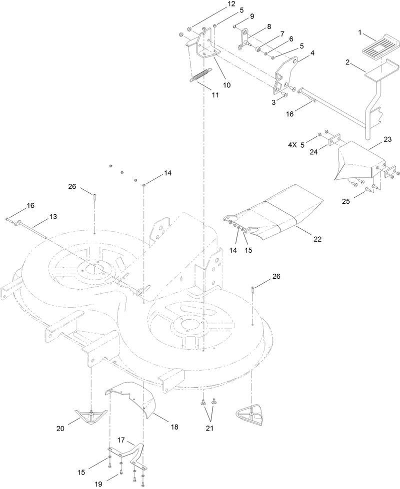 Rear Baffle and Bag on Demand Assembly
