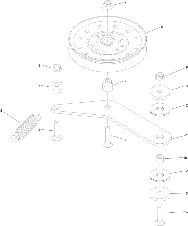 Right Hand Idler Assembly No 121 5970