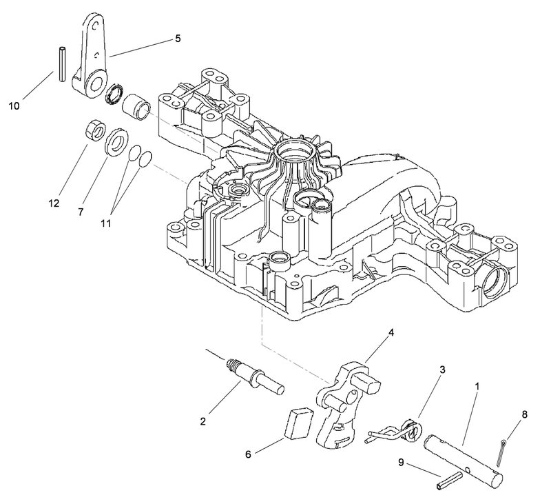 Control Shaft Assembly Transmission Assembly No 114 3155
