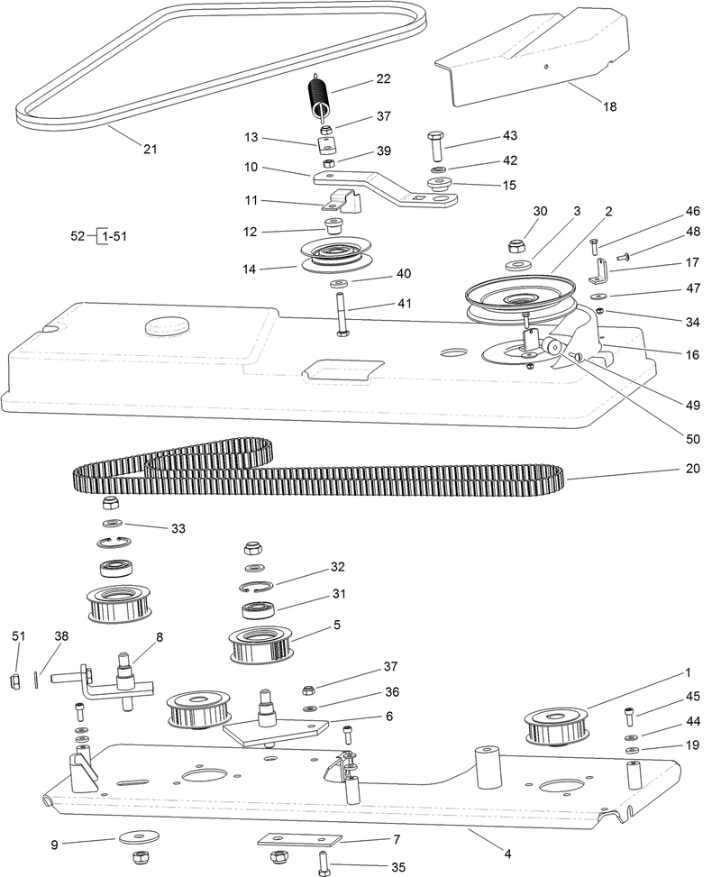 Cutting Pan and Drive System Assembly No 125 2257