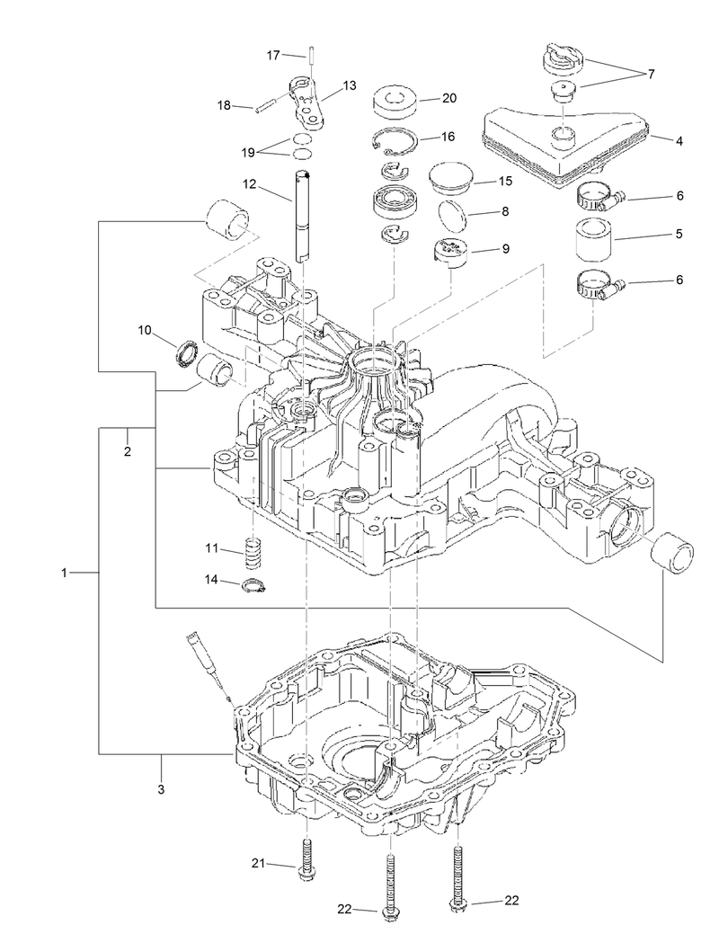 Transaxle Case Assembly Transmission Assembly No 114 3155