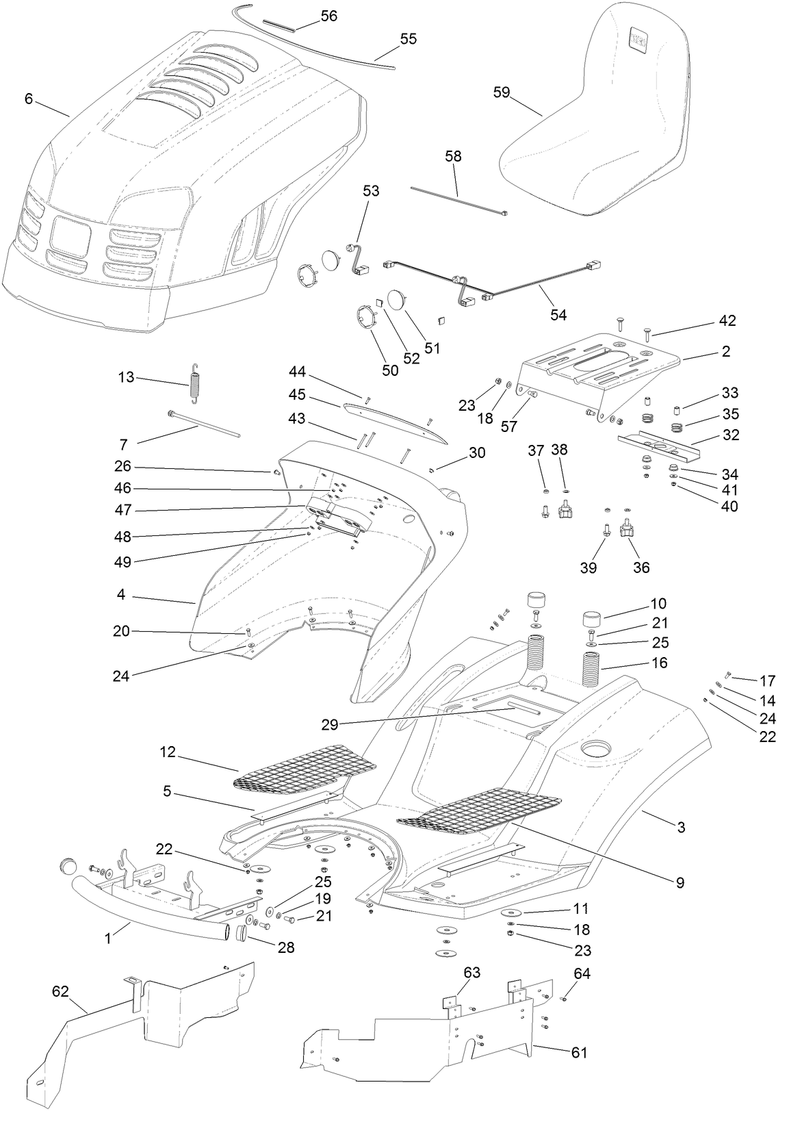 Body and Hood Assembly