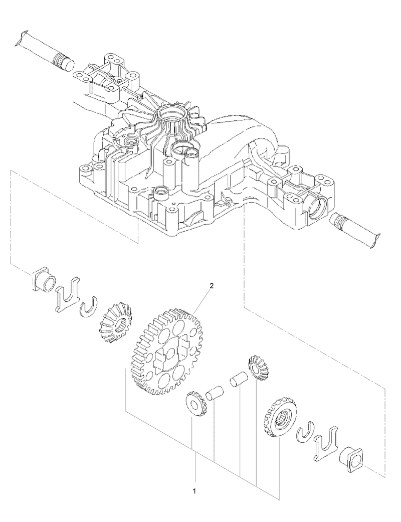 Differential Gear Assembly Transmission Assembly No 114 3155