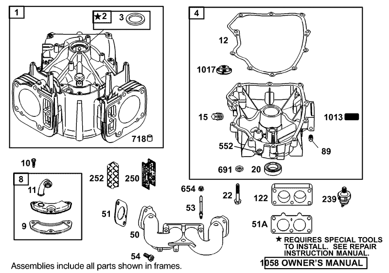 Engine Briggs and Stratton Model 406777 0157 E1