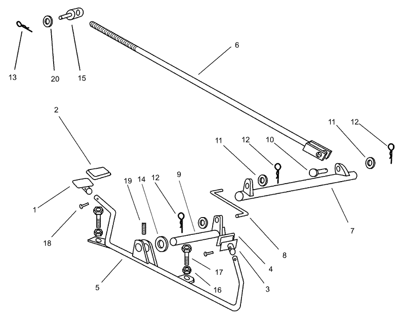 Operation Travel Pedals Assembly