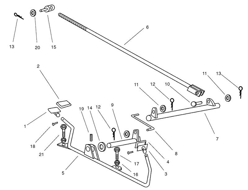 Operation Travel Pedals Assembly