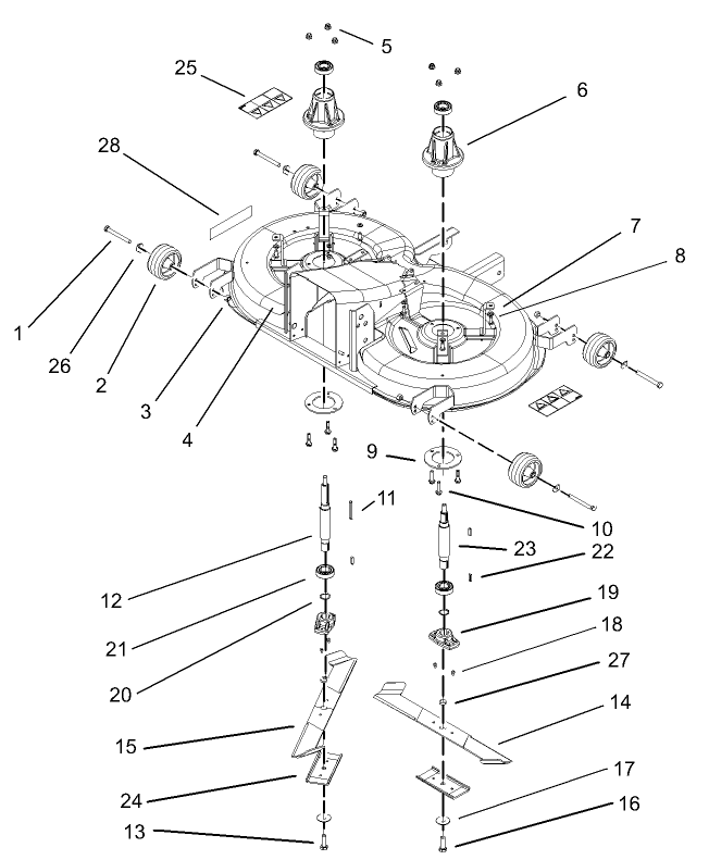 Cutting Pan Mower Housing Assembly