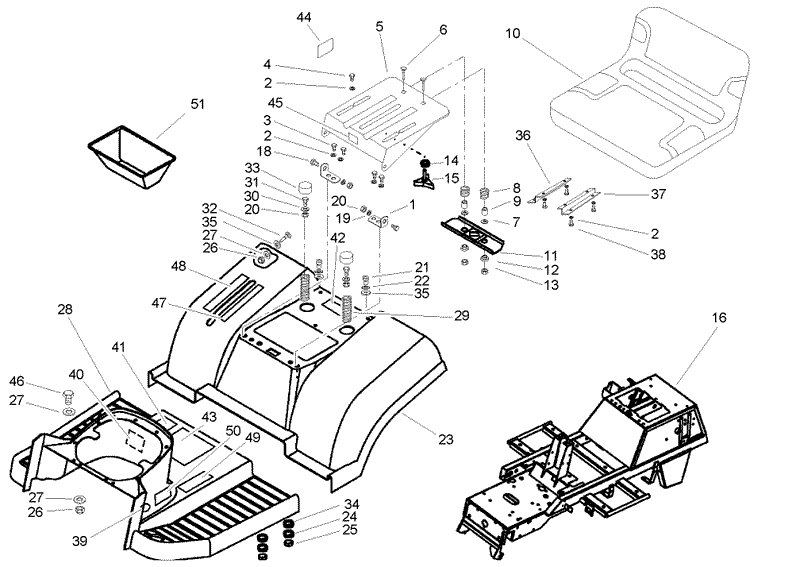 Fender and Seat Assembly