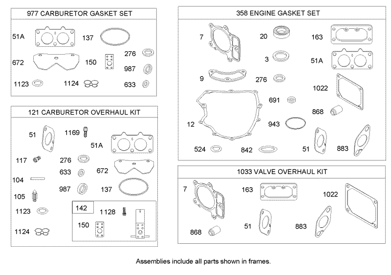 Gasket Kit Assembly Briggs and Stratton 406777 0157 E1