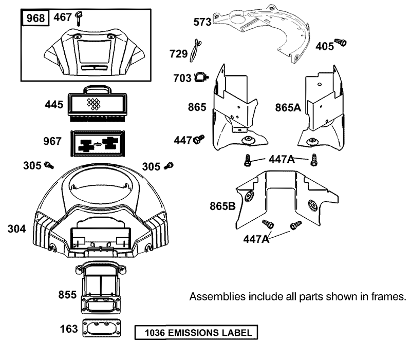 Blower Housing Assembly Briggs and Stratton 406777 0157 E1