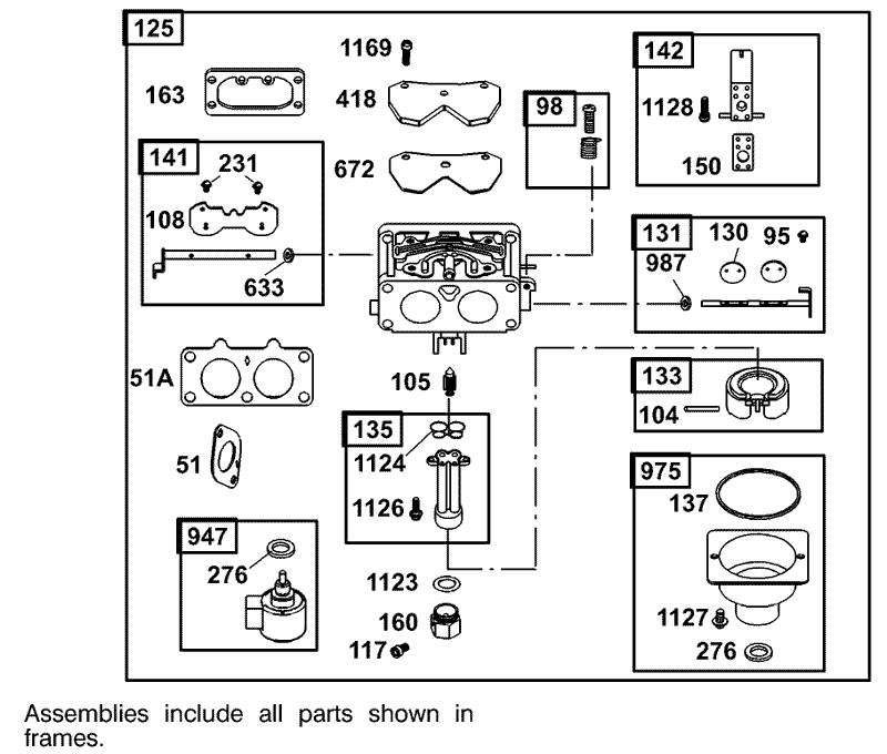 Carburetor Assembly Briggs and Stratton 406777 0157 E1