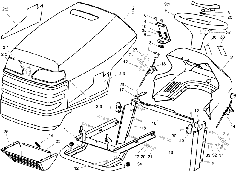 Body and Hood Assembly