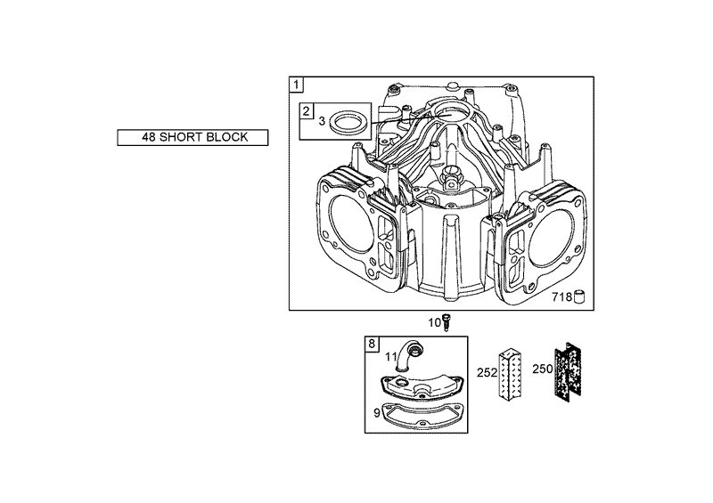 Cylinder Assembly Briggs and Stratton 441577 0120 E1