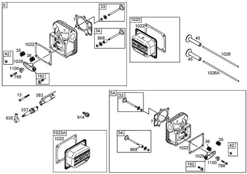 Head Assembly Briggs and Stratton 441577 0120 E1
