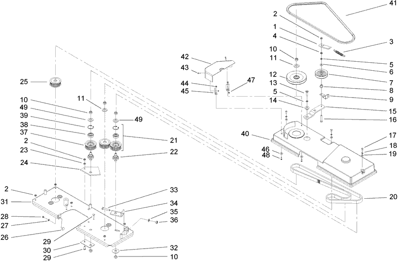 Belt Cover and Drive System Assembly