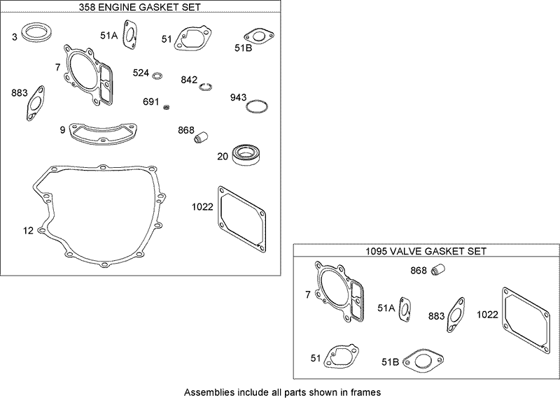 Gasket Set Briggs and Stratton 441677 0136 E1