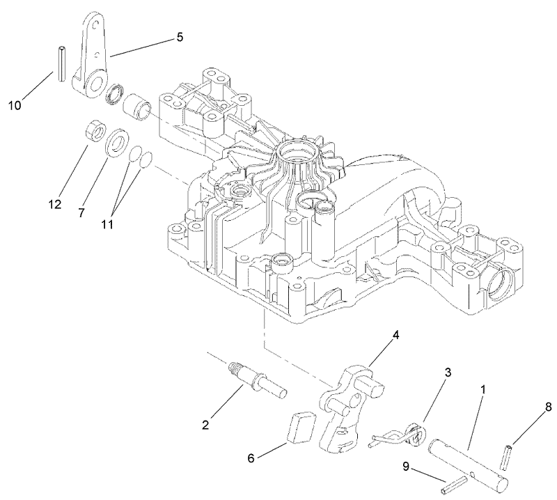 Control Shaft Assembly Transmission Assembly No 114 3155