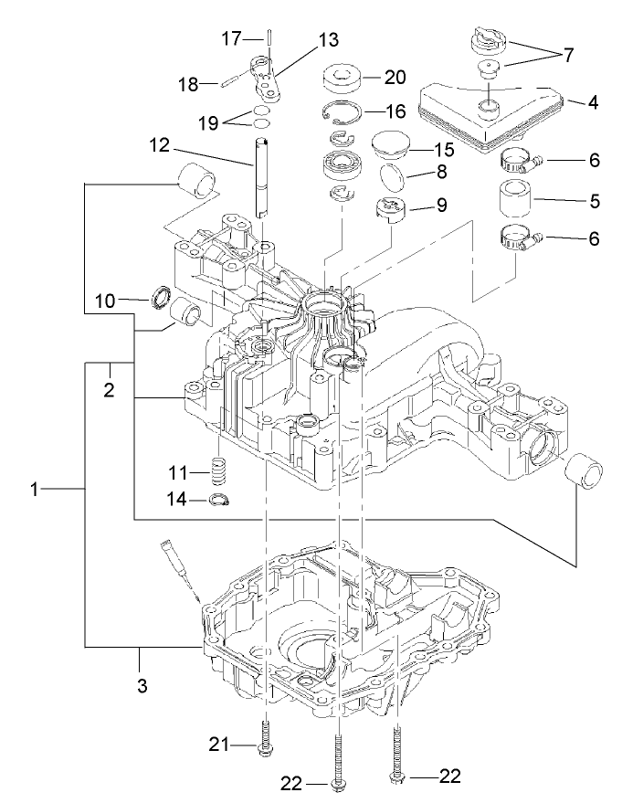Transaxle Case Assembly Transmission Assembly No 114 3155