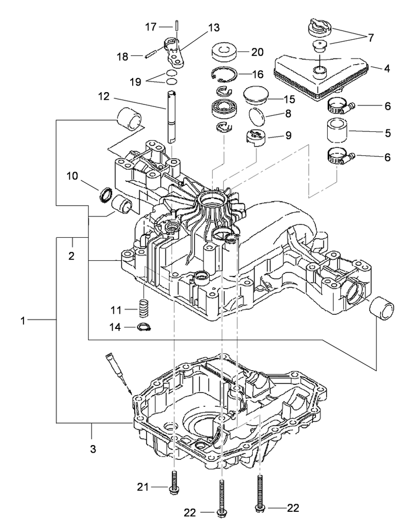 Transaxle Case Assembly Transmission Assembly No 114 3155