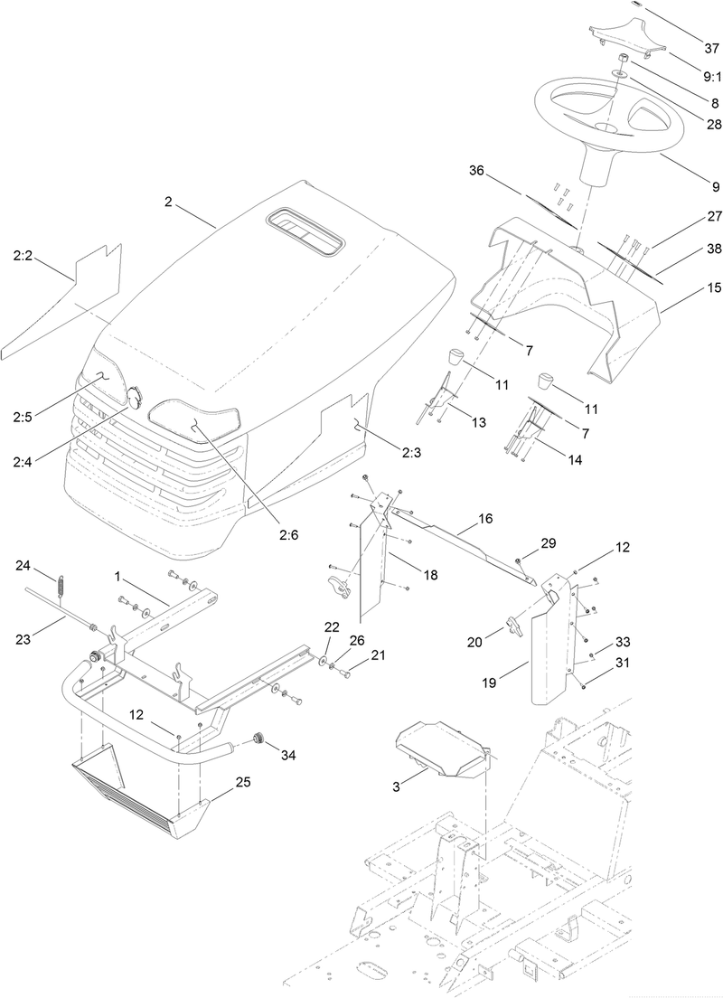 Body and Hood Assembly