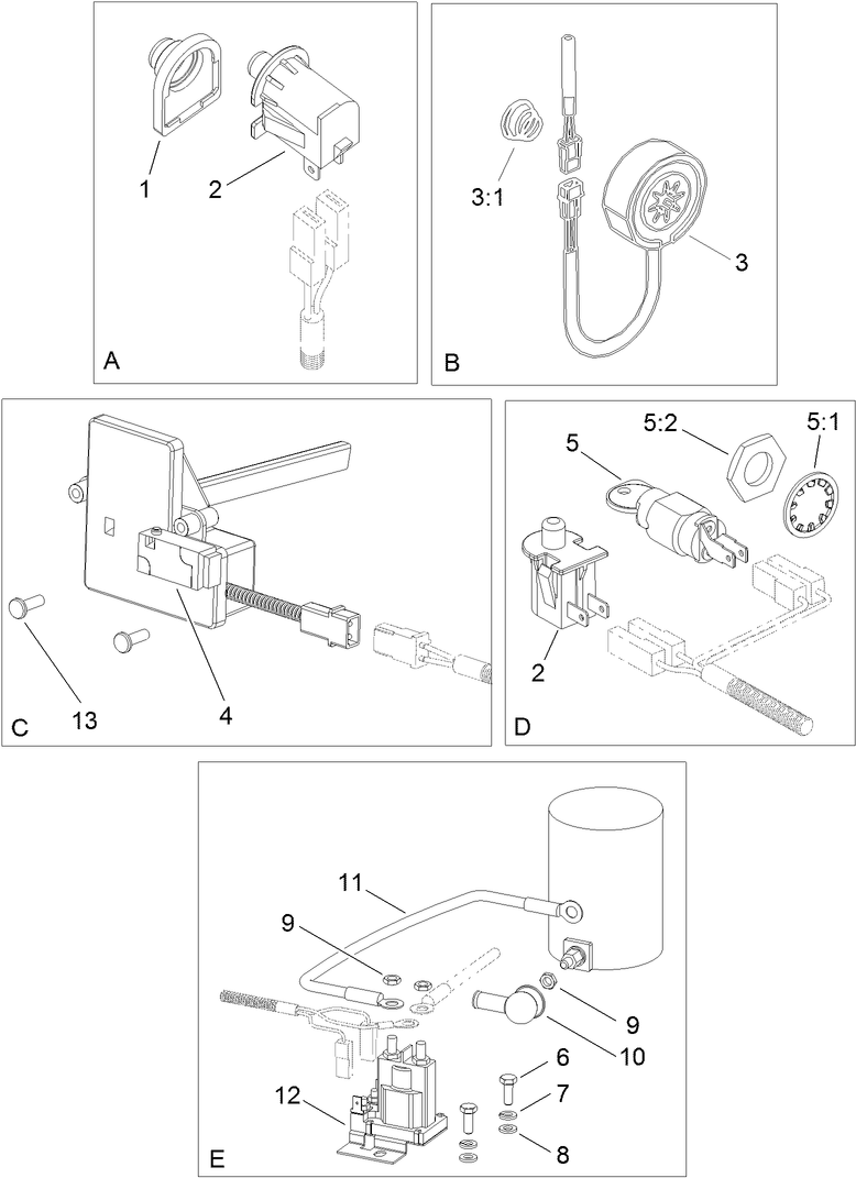 Electrical Switch No 2 Assembly