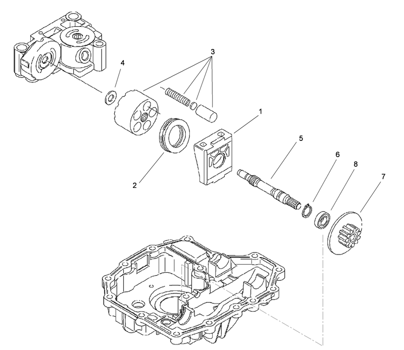Motor Shaft Assembly Transmission Assembly No 114 3155