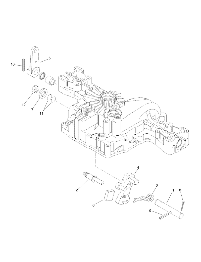 Control Shaft Assembly Transmission Assembly No 114 3155