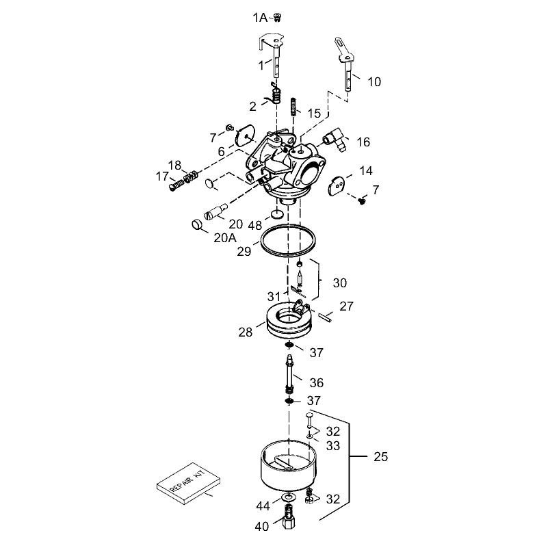 Carburetor Part No. 640169