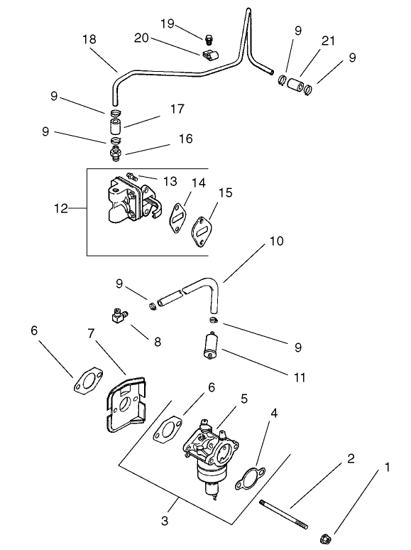 Fuel System Assembly Kohler CV 490 27503