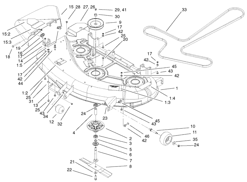 44in Deck Assembly